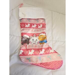 Vtg Disney Parks The Aristocats Movie Marie Pink Stocking Holiday Decor Christms